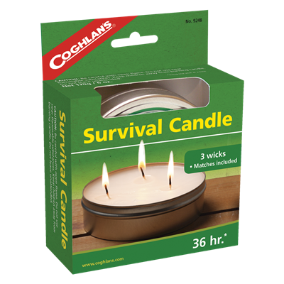 Coghlans Survival Candle 36 Hours - Sportinglife Turangi